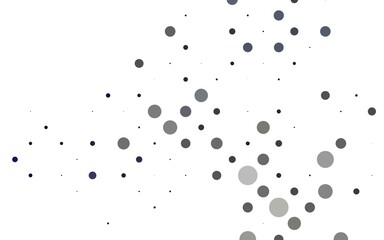 Light Black vector background with bubbles.