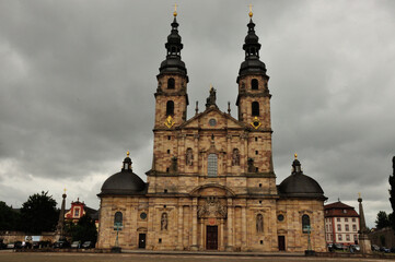 Fototapeta na wymiar barocker Dom zu Fulda - The baroque cathedral in Fulda