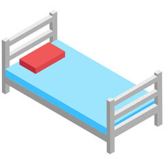 

A piece of furniture used as place to sleep, bed
