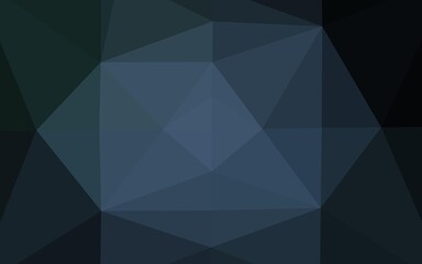 Fototapeta premium Dark BLUE vector polygon abstract layout.