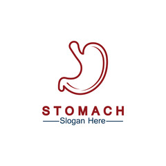 Stomach Health Logo vector illustration design - creative Gastroenterology Healthy Logo element icon, Stomach healthcare icon vector template