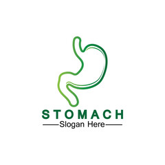 Stomach Health Logo vector illustration design - creative Gastroenterology Healthy Logo element icon, Stomach healthcare icon vector template