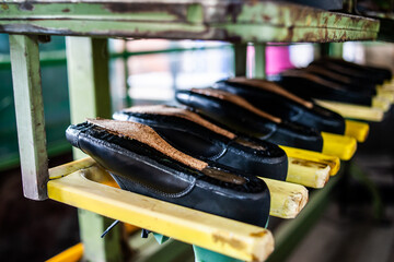 Factory for the production of high quality leather shoes