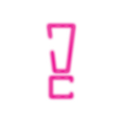 
Sign of exclamation is neon exclamation 
