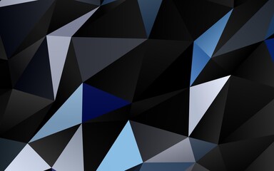 Dark BLUE vector low poly layout.