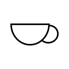 Coffee cup line icon