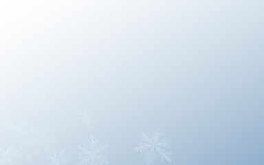 Gray Snowflake Vector Gray Background. Fantasy 