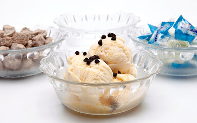 ice cream with chocolate chips