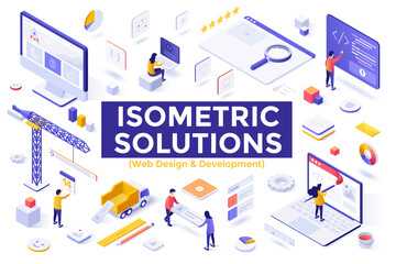 Isometric Vector Landing Page