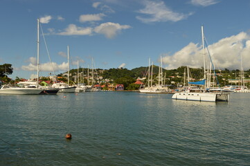 Obraz premium The stunning and colorful island of Grenada in the Caribbean Ocean