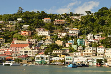 Fototapeta na wymiar The stunning and colorful island of Grenada in the Caribbean Ocean