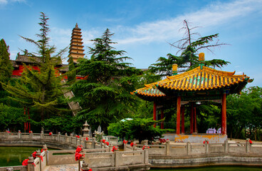 chinese temple in the park