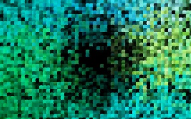 Dark Green, Yellow vector cover in polygonal style.