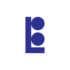  L B logo name design