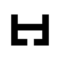 L H logo name design