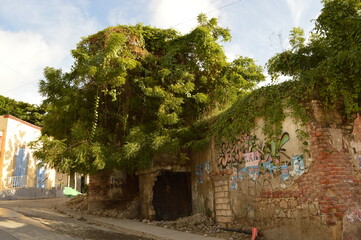 The poor city of Port Au Prince in Haiti after the devastating earthquake 