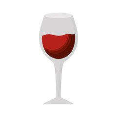 wine bottle and cup vector design