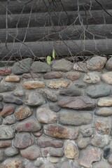 part of a stone wall, for background or texture