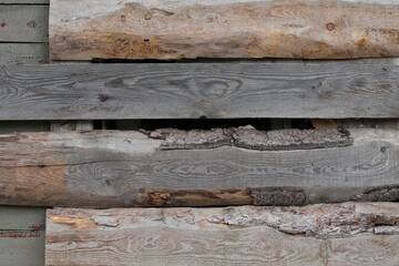 old wooden fence wicket rusty nail texture background