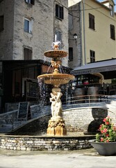 fountain in corte corsica france