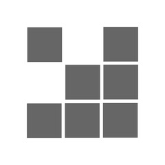 Pointer, arrow in modern flat style. Arrow button isolated on white background. Symbol for web design, site, app, UI.