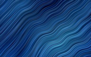 Dark BLUE vector pattern with bubble shapes.