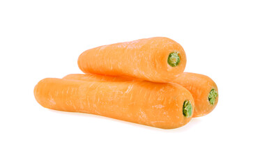 Fresh carrot on a white background