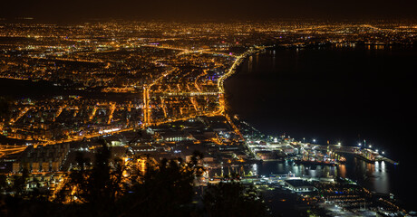 Naklejka premium City Night View Konyaalti,Antalya