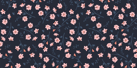 Floral seamless pattern. Vector design for paper, cover, fabric, interior decor and other.