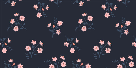 Floral seamless pattern. Vector design for paper, cover, fabric, interior decor and other.