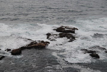 The ocean and the beach near the Wollongong 