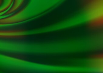 Light Green vector blurred shine abstract template.