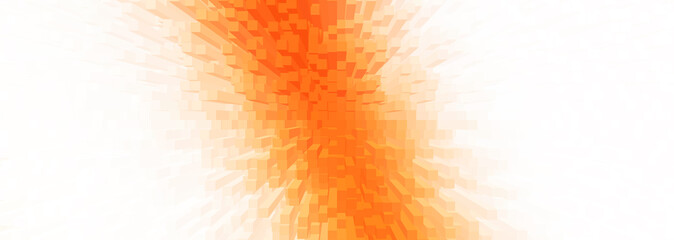 3d image with parallelepipeds. abstract geometric texture. creative background with cubes. complex colored blocks. many mathematical figures