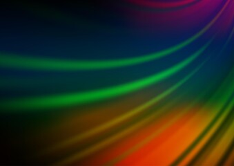 Dark Multicolor, Rainbow vector abstract bright background.