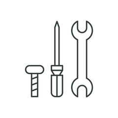 Tools icon. Repair symbol modern, simple, vector, icon for website design, mobile app, ui. Vector Illustration