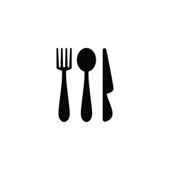 Spoon fork and knife icon vector