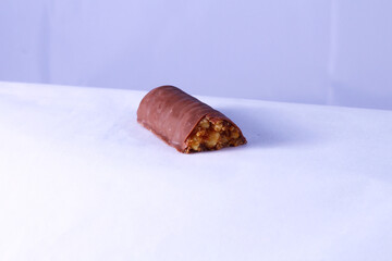 date and peanuts dough with chocolate finger