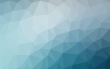Light BLUE vector polygonal template.