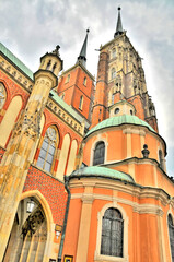 Fototapeta na wymiar Archikatedra św. Jana Chrzciciela we Wrocławiu