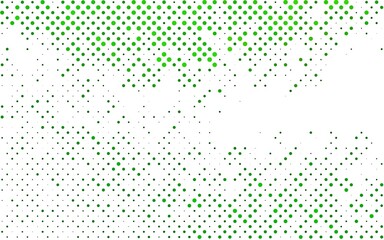 Light Green vector background with bubbles.