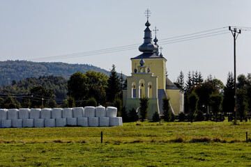 Former Greek-Catholic Lemko church building built in Smerekowiec village in 1818 year. Nowadays...
