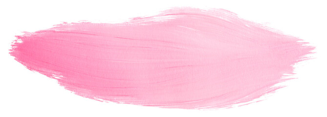 Light pink watercolor stain. On white background isolated