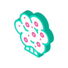 fruit tree isometric icon vector sign illustration