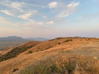 landscape of the mountains