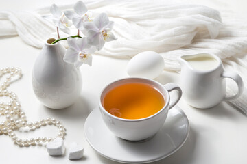 White still life.