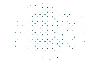 Light BLUE vector pattern with spheres.