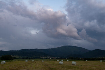 Rainy clouds just before the storm