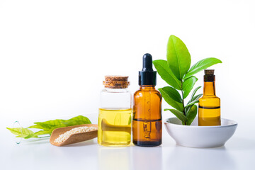 Herb oil from natural for aromatherapy, alternative medicine and product for health and wellness.