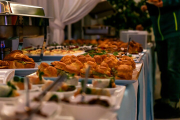 food in a restaurant