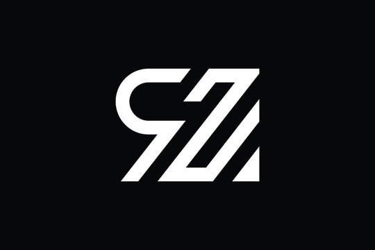 Minimal Innovative Initial ZR logo and RZ logo. Letter Z R RZ ZR creative elegant Monogram. Premium Business logo icon. White color on background